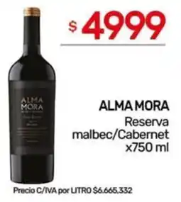 Nini Mayorista Alma mora reserva malbec/cabernet oferta