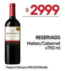 Nini Mayorista Reservado malbec/cabernet oferta