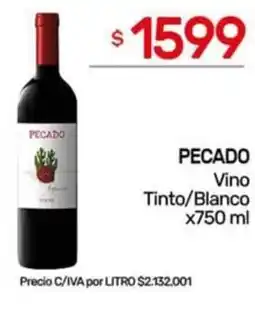 Nini Mayorista Pecado vino tinto/blanco oferta