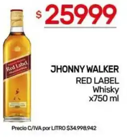 Nini Mayorista Jhonny walker red label whisky oferta