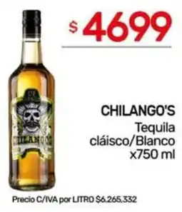 Nini Mayorista Chilango's tequila cláisco/blanco oferta