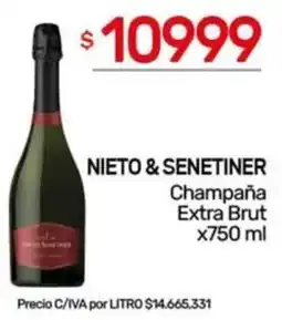 Nini Mayorista Nieto & Senetiner champaña extra brut oferta