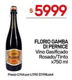Nini Mayorista Florio gamba di pernice vino gasificado rosado/tinto oferta