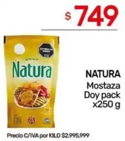 Nini Mayorista Natura mostaza doy pack oferta