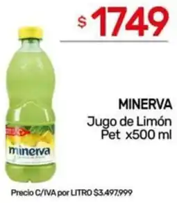 Nini Mayorista Minerva jugo de limón pet oferta