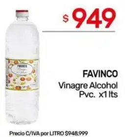 Nini Mayorista Favinco vinagre alcohol pvc. oferta