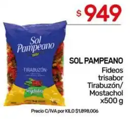 Nini Mayorista Sol pampeano fideos trisabor tirabuzón/ mostachol oferta