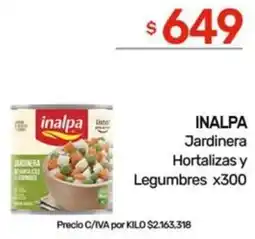 Nini Mayorista Inalpa jardinera hortalizas y legumbres oferta