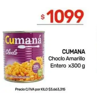 Nini Mayorista Cumana choclo amarillo entero oferta