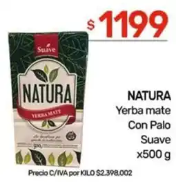 Nini Mayorista Natura yerba mate con palo suave oferta