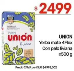 Nini Mayorista Union luviana yerba mate 4flex con palo liviana oferta