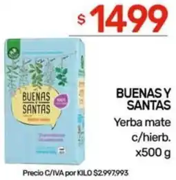 Nini Mayorista Buenas y santas yerba mate c/hierb. oferta