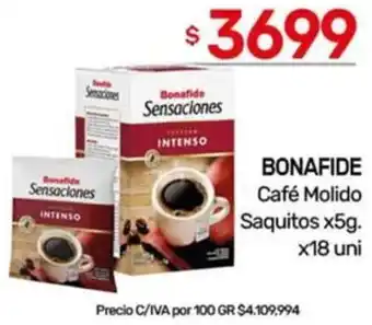 Nini Mayorista Bonafide café molido saquitos oferta