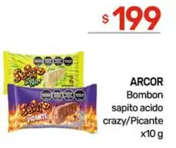 Nini Mayorista Arcor bombon sapito acido crazy/picante oferta