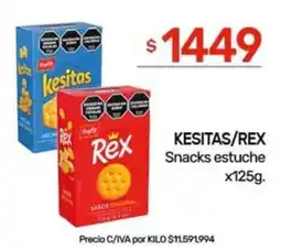 Nini Mayorista Kesitas/rex snacks estuche oferta
