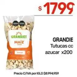 Nini Mayorista Grandie tutucas co azucar oferta