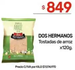 Nini Mayorista Dos hermanos tostadas de arroz oferta