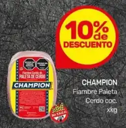 Nini Mayorista Champion fiambre paleta cerdo coc. oferta