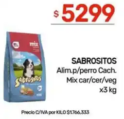 Nini Mayorista Sabrositos alim.p/perro cach. mix car/cer/veg oferta