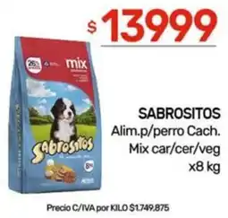 Nini Mayorista Sabrositos alim.p/perro cach. mix car/cer/veg oferta