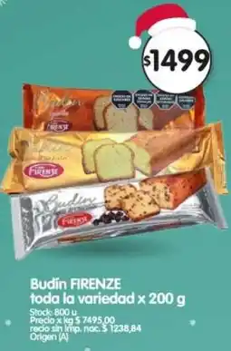 Supermercados Buenos Días Firenze budín toda la variedad oferta
