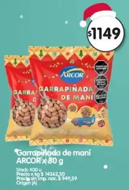 Supermercados Buenos Días Arcor garrapiñada de maní oferta
