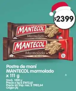 Supermercados Buenos Días Mantecol postre de maní marmolado oferta