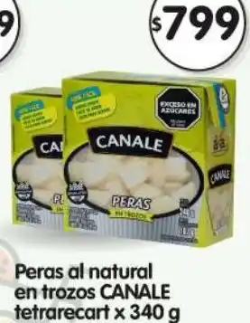 Canale peras al natural en trozos tetrarecart