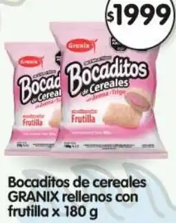 Supermercados Buenos Días Granix bocaditos de cereales rellenos con frutilla oferta