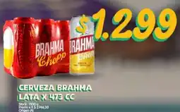 Supermercados Buenos Días Brahma cerveza lata oferta