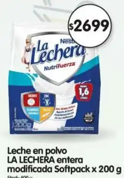 Supermercados Buenos Días La lechera leche en polvo entera modificada softpack oferta