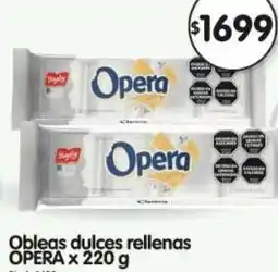 Supermercados Buenos Días Opera obleas dulces rellenas oferta
