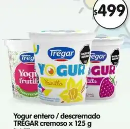 Supermercados Buenos Días Trēgar yogur entero/descremado cremoso oferta