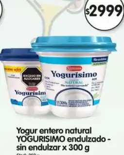 Supermercados Buenos Días Yogurisimo yogur entero natural endulzado - sin endulzar oferta
