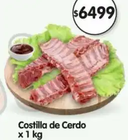 Supermercados Buenos Días Costilla de cerdo oferta