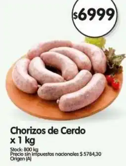 Supermercados Buenos Días Chorizos de cerdo oferta