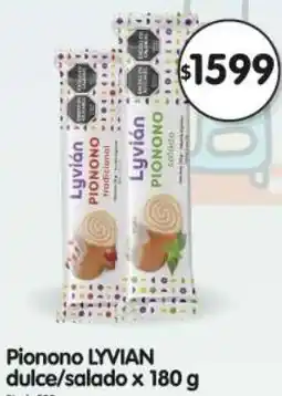 Supermercados Buenos Días Lyvian pionono dulce/salado oferta