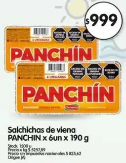 Supermercados Buenos Días Panchin salchichas de viena oferta