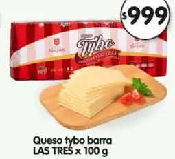 Supermercados Buenos Días Las tres queso tybo barra oferta