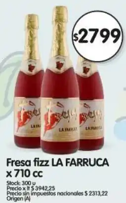 Supermercados Buenos Días La farruca fresa fizz oferta