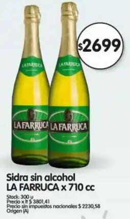 Supermercados Buenos Días La farruca sidra sin alcohol oferta