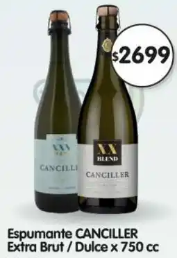 Supermercados Buenos Días Canciller espumante extra brut/dulce oferta