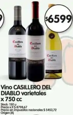 Supermercados Buenos Días Casillero del diablo vino varietales oferta