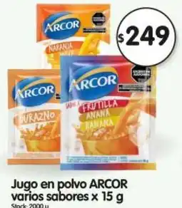 Supermercados Buenos Días Arcor jugo en polvo varios sabores oferta