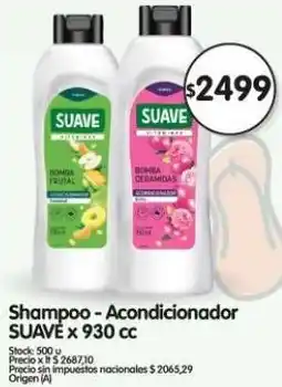 Supermercados Buenos Días Suave shampoo-acondicionador oferta