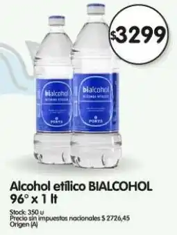 Supermercados Buenos Días Bialcohol alcohol etílico 96° oferta
