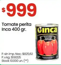 Changomas Inca tomate perita oferta