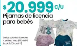 Changomas Pijamas de licencia para bebés oferta