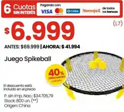 Changomas Spikeball juego oferta