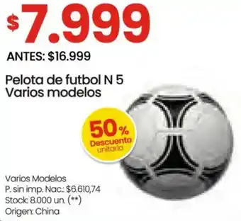 Pelota de futbol N 5 varios modelos